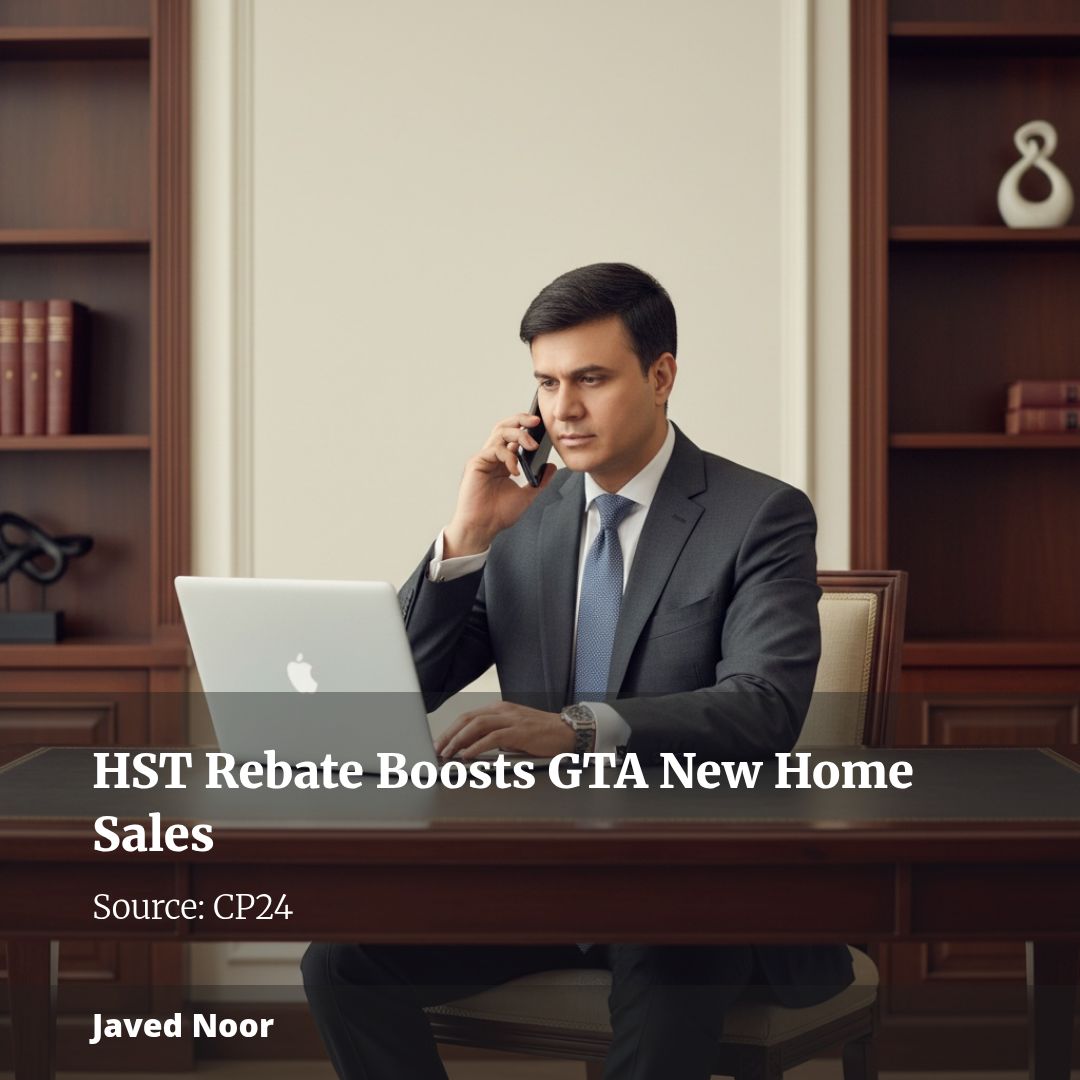 New report suggests HST rebate continues to boost single-family new home sales across GTA
